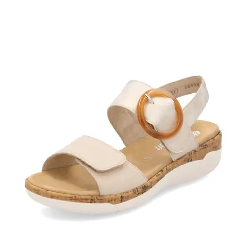 Remonte Keilsandalette, bequeme Sommerschuhe mit Klettverschluss