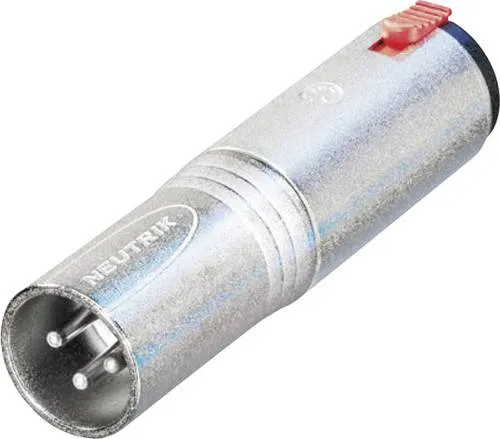 Neutrik NA3MJ XLR-Adapter XLR-Stecker - Klinkenbuchse 6.35mm Stereo 1St.