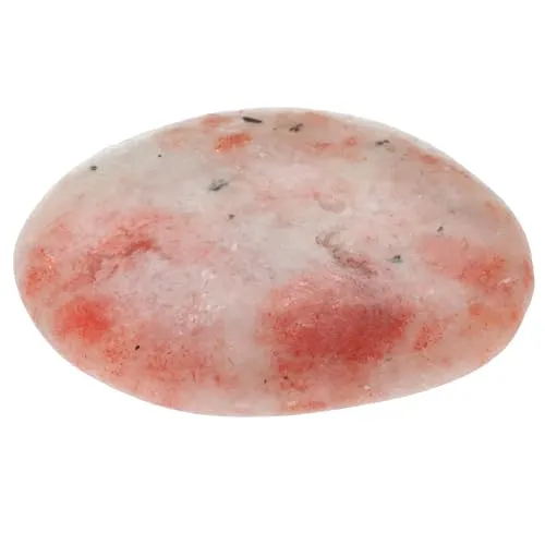 Edelstein Scheibenstein 3-5 cm + Edelsteinkarte | Handschmeichler Taschenstein Massagestein | Lebensquelle Plus (Sonnenstein)