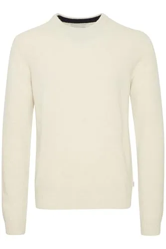 Produktbild CASUAL FRIDAY Rundhalspullover Herren Wolle weiß, XXL