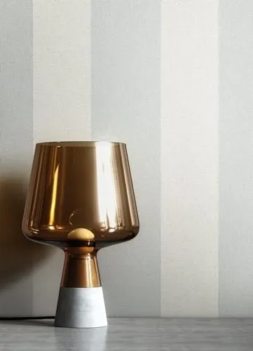 Newroom Tapete Grau Vliestapete Streifen - Streifentapete Streifen Blaugrau Linien Textil Streifenmuster Landhaus gestreifte Tapete Textil-Optik inkl. Tapezier-Ratgeber