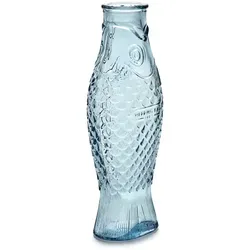 Serax Fish & Fish Glasflasche 850 ml, blau - Geschirr mit fröhlichem Design, ideal für stilvolle Tischdekoration und umweltfreundlich.