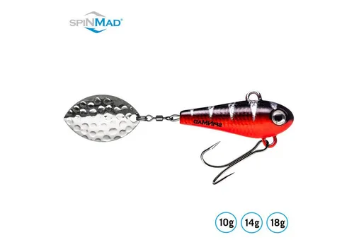 SpinMad Kunstköder, SpinMad Originals Black Perch 10g Jig Spinner