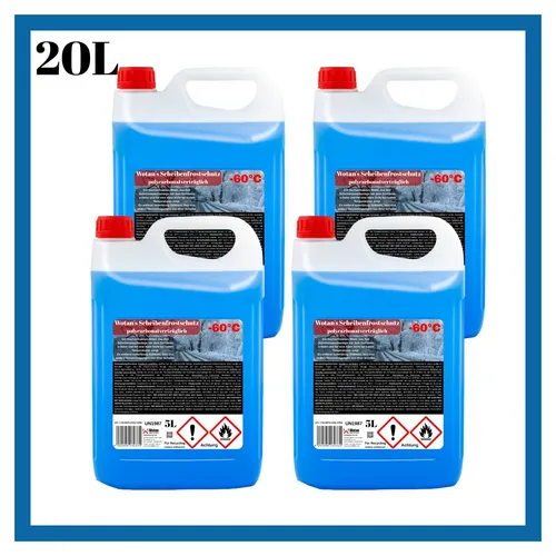 Scheibenfrostschutz KONZENTRAT bis -60 °C Scheibenwasser 20 L Kanister 4 x 5 L