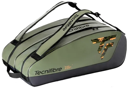Tecnifibre Tour Endurance Schlägertasche 12er Khaki - Tasche für Tennis- und Racketsport, robustes Material aus 95% PVC, ideal für Freizeit- und Clubspieler, bietet ausreichend Platz für 12 Schläger.