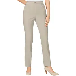Webhose CLASSIC BASICS, Damen, Gr. 40, Normalgrößen, beige (sand), 72% Viskose, 25% Polyamid, 3% Elasthan, unifarben, lang, Hosen