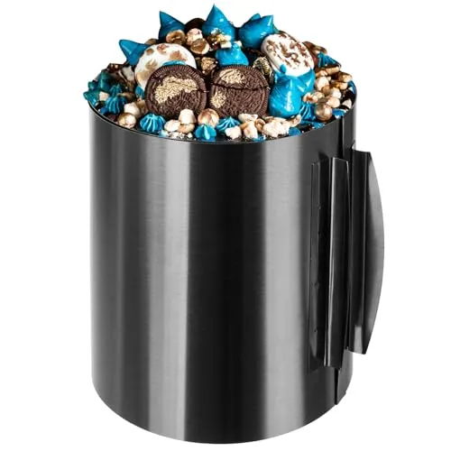 Tortenring Extra Hoch für mehrlagige Kuchen Verstellbar 16-30cm Backring Edelstahl 24619 (20 cm hoch)