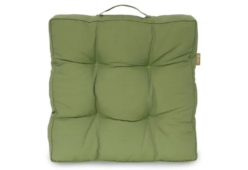 Herlag Hockerauflage Ava - Dickes Loungekissen 50x50x10cm in Grün - Gartenstuhlauflagen mit 10 cm Füllung für höchsten Sitzkomfort. Ideal für Hocker oder Gartenbänke, sorgt für ein gemütliches Ambiente im Freien.