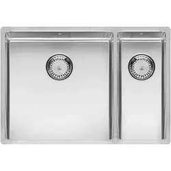 Reginox NEW YORK 40x40+18x40 (L) Edelstahl Einbauspüle - Küchenspülen & Spülbecken, langlebige Edelstahlbauweise für hohe Hygiene und einfache Reinigung.