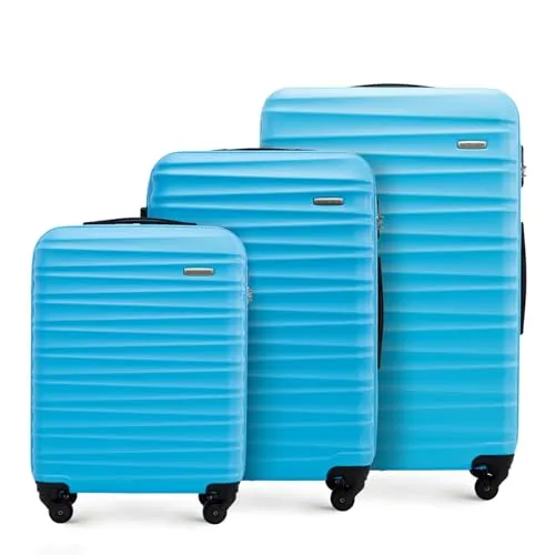 WITTCHEN Reisekoffer 3er Koffer-Set - Hartschalen Trolley mit Spinner-Rollen - Gepäck-Set mit 3 Größen, ideal für jede Reiseart. Strapazierfähiges ABS-Material und 360-Grad-Drehrollen sorgen für höchsten Komfort und Langlebigkeit.