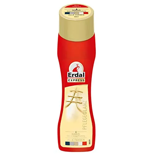 Erdal Express Schuhpflege Glanz mit Mandelöl farblos, pflegt, schützt und frischt die Farbe auf, 1er Pack 1 x 75 ml farblos