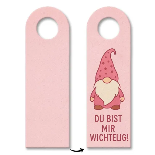 Cartoon Wichtel du bist mir wichtelig Türhänger 3er Set