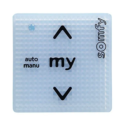 Somfy Motoreinzelsteuergerät Smoove UNO IB+ Pure Shine, 1 Stück - Praktische Steuerung für Jalousien und Vorhänge. Mit sensibler Touch-Bedienung für einfache Nutzung und Anpassung an individuelle Bedürfnisse. Ideal für die Integration von zwei Motoren.