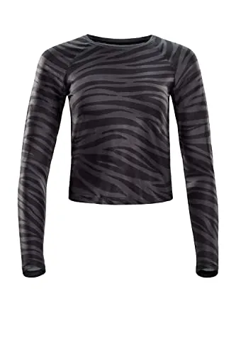 Functional Light and Soft Cropped Long Sleeve Top AET119LS - Rundhalsshirt aus ultra weichem Funktionsstoff mit temperaturregulierendem Effekt, ideal für Fitness, Pilates, Yoga und Freizeit. Eco-friendly und elastisch für optimale Bewegungsfreiheit!