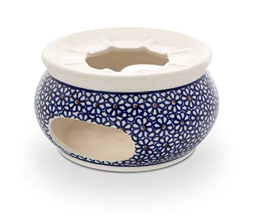 Bunzlauer Keramik Stövchen Ø13.9 cm für Teekanne/Kaffeekanne Dekor 120