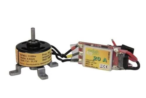 Brushless Set Motor 1100KV & 20A Regler
