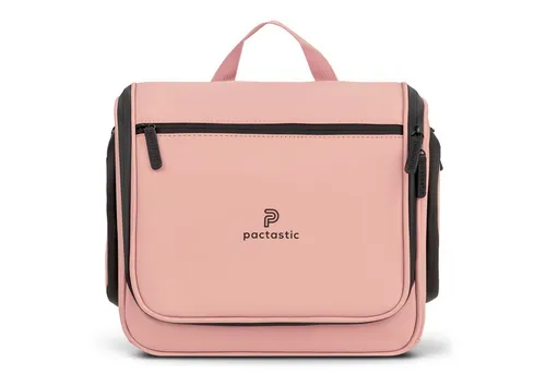 Pactastic Kulturbeutel Urban Collection - Kulturbeutel mit robustem, wasserabweisendem Material, ideal für Reisen. Mit Haken zum Aufhängen und geräumigem Hauptfach für optimale Organisation.