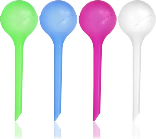 com-four® 4x Automatische Bewässerung für Zimmerpflanzen - Wasserspender für Pflanzen - Bewässerungskugel zur Blumen Bewässerung - Hydrospikes