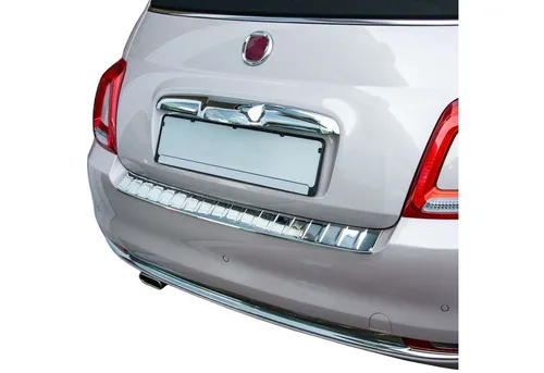 RECAMBO Ladekantenschutz für FIAT 500 FACELIFT & 500C CABRIO - Abdeckblenden für optimalen Schutz Ihres Kofferraums. Der hochwertige V2A Edelstahl sorgt für edle Optik und 100% Passgenauigkeit dank 3D-Passform. Einfache Montage ohne Beschädigung der Karosserie!