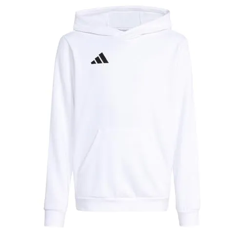 adidas Unisex Kinder Entrada26 Hoodie Kids Sweatshirt, White/Black, 5-6 Years