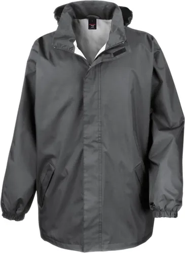 Result Ergebnis R206 X Core Midweight Jacke XL Stahl - Outdoorjacke mit vollversiegelten Nähten und versteckter Kapuze, ideal für wechselhaftes Wetter und stylischen Look.