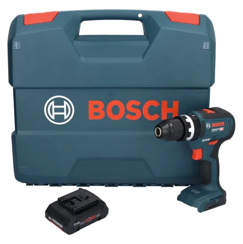 Bosch GSB 18V-55 Professional Akku Schlagbohrschrauber - Akkuschrauber mit 55 Nm Drehmoment, inkl. 4,0 Ah ProCORE Akku und Koffer, ideal für anspruchsvolle Bohr- und Schraubarbeiten