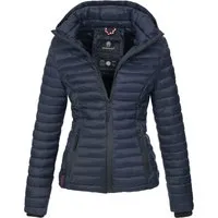 MARIKOO Damen Übergangsjacke Samtpfote Blau, Gr. M