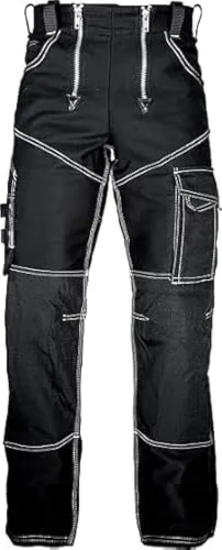 JOB Zunfthose Doppel-Pilot schwarz mit Knietaschen 46 - Arbeitshosen mit verstärkten Knietaschen, ideal für Handwerker und Profis, bieten Komfort und Funktionalität bei der Arbeit.