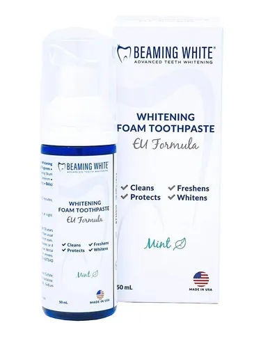 Beaming White Whitening Zahnschaum für die schonende Zahnaufhellung