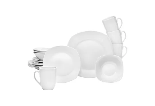 van Well Kombiservice ARONA, 16-teilig, Weiß in weiß von van Well