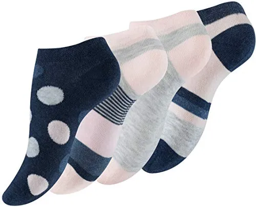 Produktbild BestSale247 8 Paar Damen Mädchen Sneaker Socken mit gekämmte Baumwolle (8 Paar/Mix, 35-38)