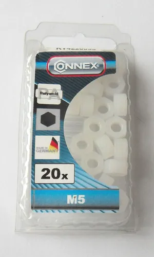 Sechskantmuttern, M5, Muttern, Polyamid Kunststoff, Mutter 4220055/3191 w1 20