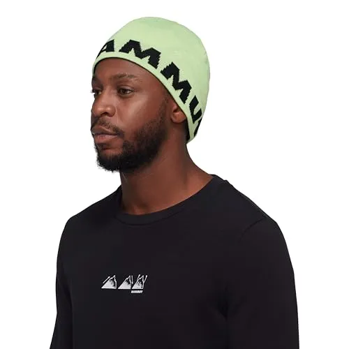 Mammut Logo Beanie Neo Limettenschwarz Einheitsgröße