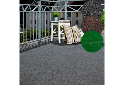 Andiamo Kunstrasen Aberdeen, 10 mm Gesamthöhe, Made in Belgium, rechteckig - Vielseitiger Kunstrasen für Balkon, Terrasse oder Wintergarten. Mit Drainagenoppen für effektiven Wasserablauf und pflegeleichtem Nadelfilz-Design. Ideal für ganzjährigen Einsatz im Freien.