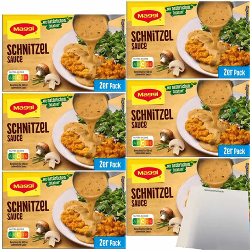 Maggi Schnitzelsauce mit natürlichen Zutaten 6er Pack für 12x250ml usy Block