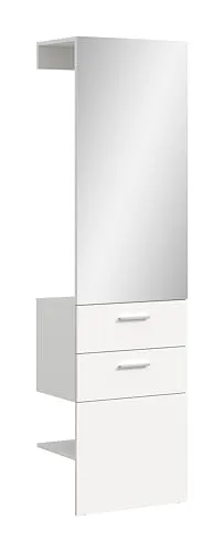 Garderobenpaneel Weiß aus Holzwerkstoff - Elegantes Garderobenpaneel in Weiß, aus hochwertigem Holzwerkstoff gefertigt. Ideal für Flure, Maße: B: 52 cm, H: 190 cm. Jetzt 10€ Willkommens-Gutschein bei Newsletter-Anmeldung sichern!