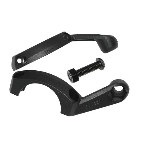Busch & Müller 470BHPB Lenkerhalter Unterschale b&m schwarz mit Muttern, schwarz