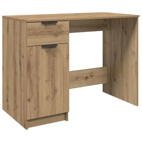 vidaXL Schreibtisch Artisan-Eiche 100x50 cm - Kinderschreibtische mit robustem Holzwerkstoff und eleganter Oberfläche, ideal für Ordnung mit Schublade und Fächern. Perfekt für ein stilvolles Arbeitsumfeld!