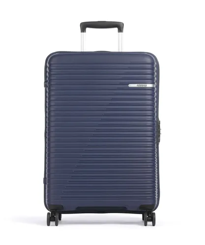 American Tourister Liftoff 67 cm Trolley mit 4 Rollen und Dehnfalte in Blau