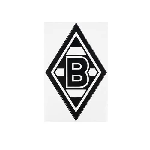 VfL Borussia Mönchengladbach BMG Edelaufkleber Raute schwarz XL