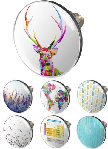 Arteneur Waschbeckenstöpsel Pop-up, Stöpsel mit integriertem Haarsieb für Abläufe Ø 40 mm