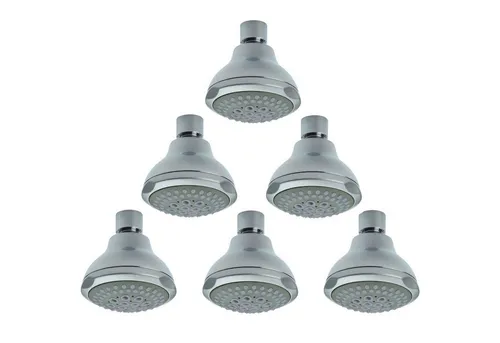 Daloual Duschbrause mit Antikalkdüsen – 6-tlg. Set, 2 Strahlarten - Hochwertige Duschbrause mit 62 Antikalkdüsen für weniger Verkalkung. Mit Kugelgelenk und 2 Strahlarten, ideal für den täglichen Gebrauch und wassersparend. Perfekt für Zuhause oder gewerbliche Nutzung.