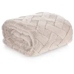 Kuscheldecke CARO in beige von Design91