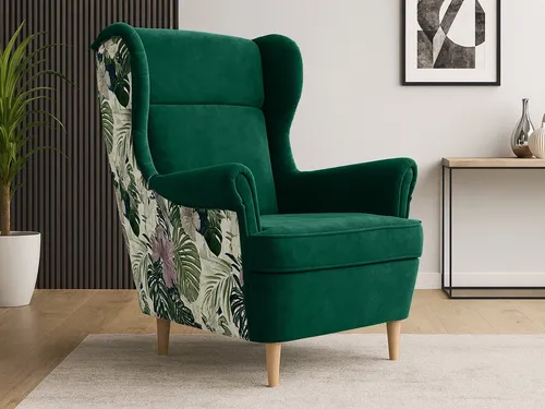 Beautysofa Ohrensessel Havana in grün von Beautysofa