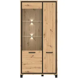 FORTE Highboard Farida Holzoptik Eiche Artisan