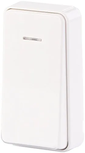 CASAcontrol Zubehör zu Steckdosen Klingel: Kinetischer Funk-Taster (kompakt) für Empfänger-Serie KFS-150, IP67 (Batterielose Funk-Türklingel, Funkhaustürklingeln, Steckdose)