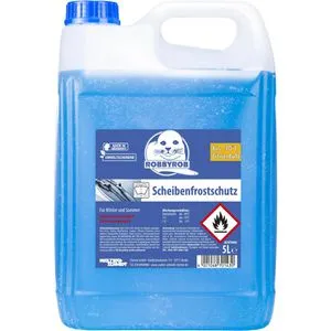Robbyrob Scheibenfrostschutz Klarblick -30°C, Citrusduft, 5L - Autopflege & Motorradpflege: Klare Sicht und mehr Sicherheit im Winter, entfernt effektiv Schmutz und Salzrückstände, unverdünnt bis -30°C, ideal für Fächerdüsen.