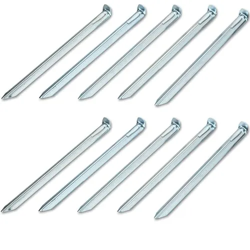 Stück Stahl Hering 30 cm - V-Profil - Zelthering weiche feuchte Boden Zeltnagel Zeltpflock Erdspieß Camping Zubehör Outdoor Set 10