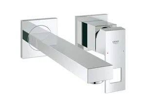 Grohe Eurocube 2-Loch-Waschtischbatterie - Chrom - Elegante Waschtischarmatur mit 231 mm Ausladung, ideal für modernes Bad-Design und komfortable Nutzung.
