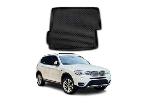 OMAC Kofferraummatte für BMW X3 F25 (2010-2017) - Schwarz - Fahrzeugspezifische Kofferraummatte aus umweltfreundlichem Gummi, wasserdicht und rutschfest. Schützt den Kofferraum zuverlässig und lässt sich leicht reinigen.